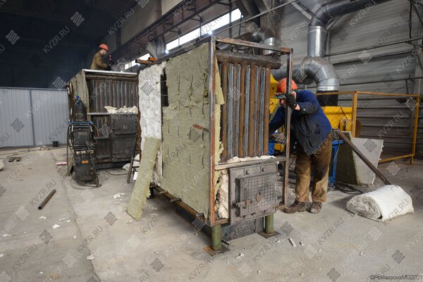 Изготовление котла 500 кВт с водяными колосниками