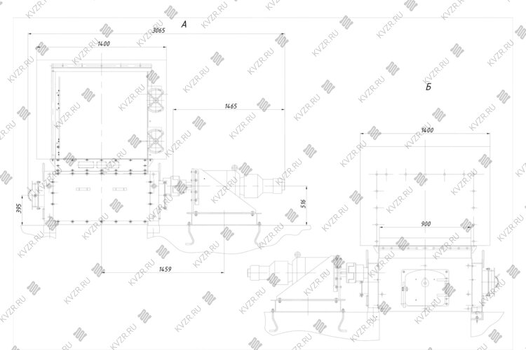 Топка ТЛПХ-0.8/3.32 чертеж