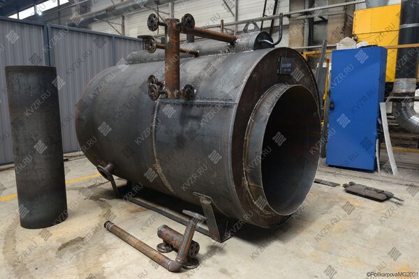 Газовый парогенератор 1200 кг в час 130 С изготовление