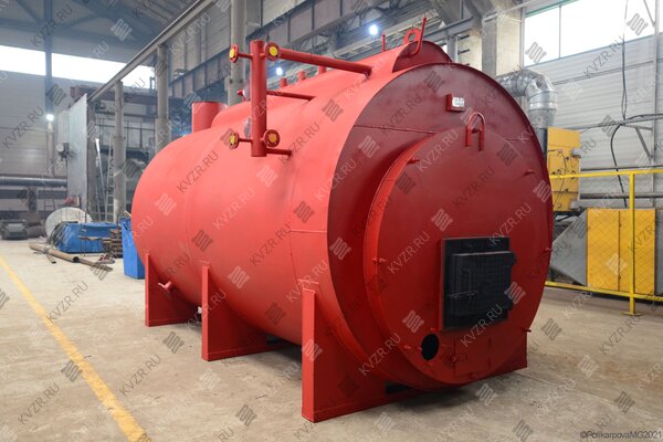 Промышленный парогенератор 1600 кг 130 С твердотопливный