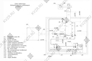 Схема подключения котла пеллетного в водогрейной котельной с бункером накопителем